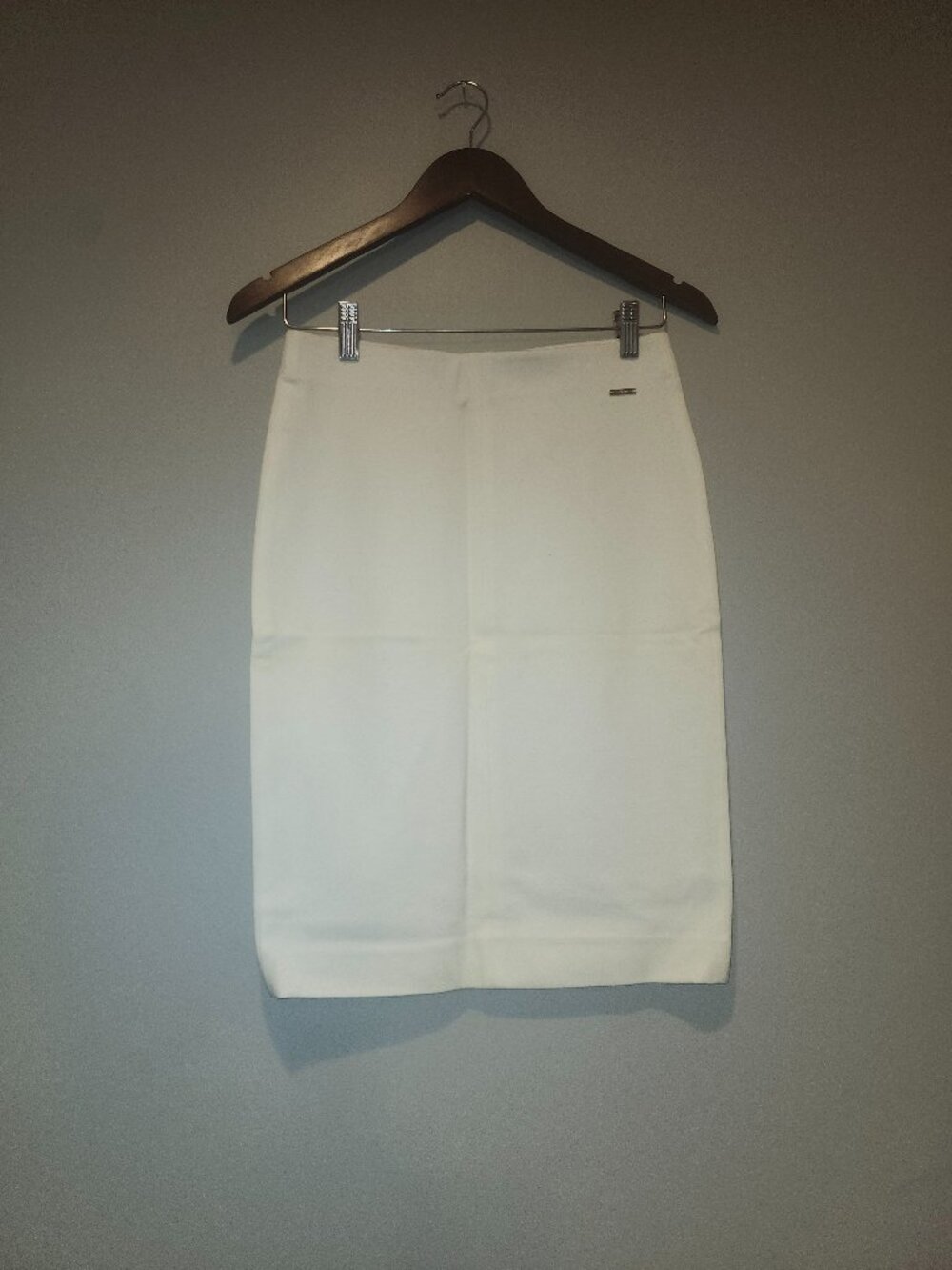 White Tahari Pencil Skirt